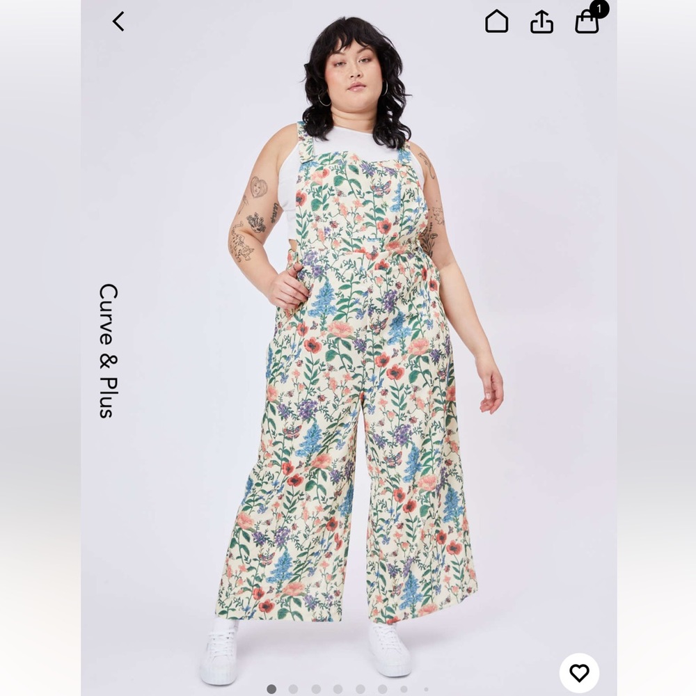 Cider Curve Floral Jumpsuit — Size 2XL - NWT